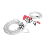 Portable Electric 12V Diesel Oil Water Transfer Pump with Hoses and Clamps