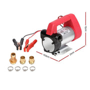 Portable Electric 12V Diesel Oil Water Transfer Pump with cables and fittings