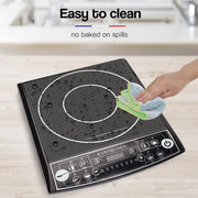 EuroChef Electric Induction Portable Cooktop Ceramic Hot Plate Kitchen Cooker 10AMP - Appliances > Kitchen Appliances