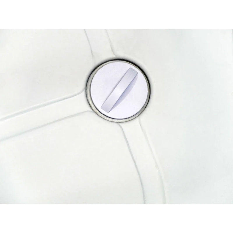 Circular white control dial with central groove on EvaKool 65L Dual Zone Fridge Freezer