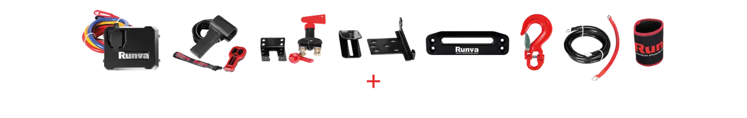 Runva EWB9500-Q Premium 12/24V Winch with Synthetic Rope