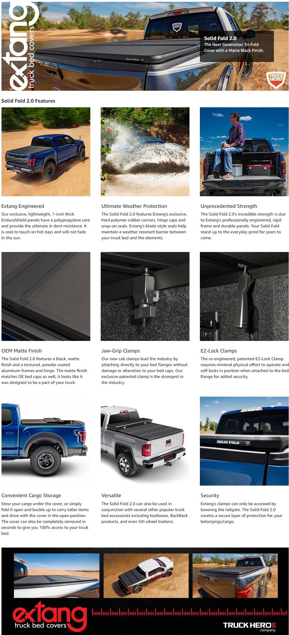 Extang Solid Fold 2.0 Hard Folding Tonneau Cover for LDV T60 Max | 2022+