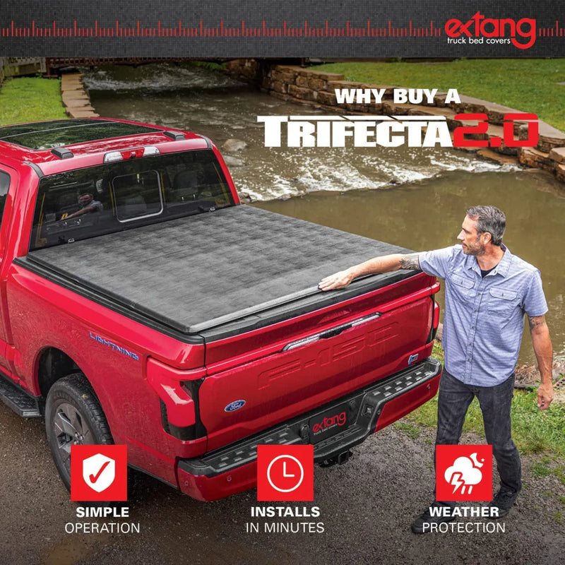 Extang Trifecta 2.0 Tonneau Cover Tri-Fold Soft Folding Truck Bed Cover for Nissan / Mercedes / Toyota - Tonneau