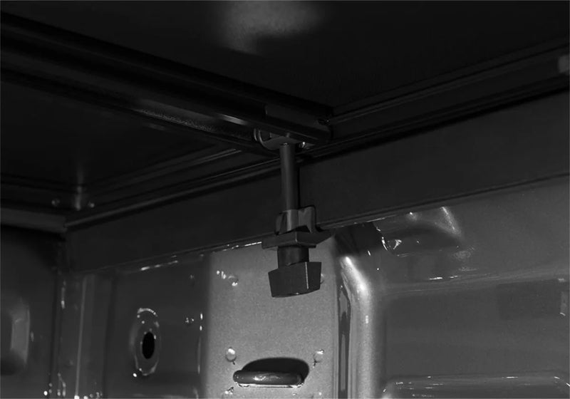 Industrial-style water heater with pipes, fitting for Extang Trifecta E-Series soft folding truck bed