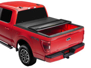 Red Ford F-150 with Extang Trifecta E-Series soft folding truck bed cover
