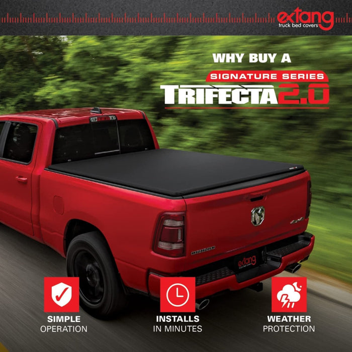 Extang Trifecta Signature 2.0 Soft Tri-Fold Truck Bed Tonneau Cover for Ram 1500/2500HD - Tonneau