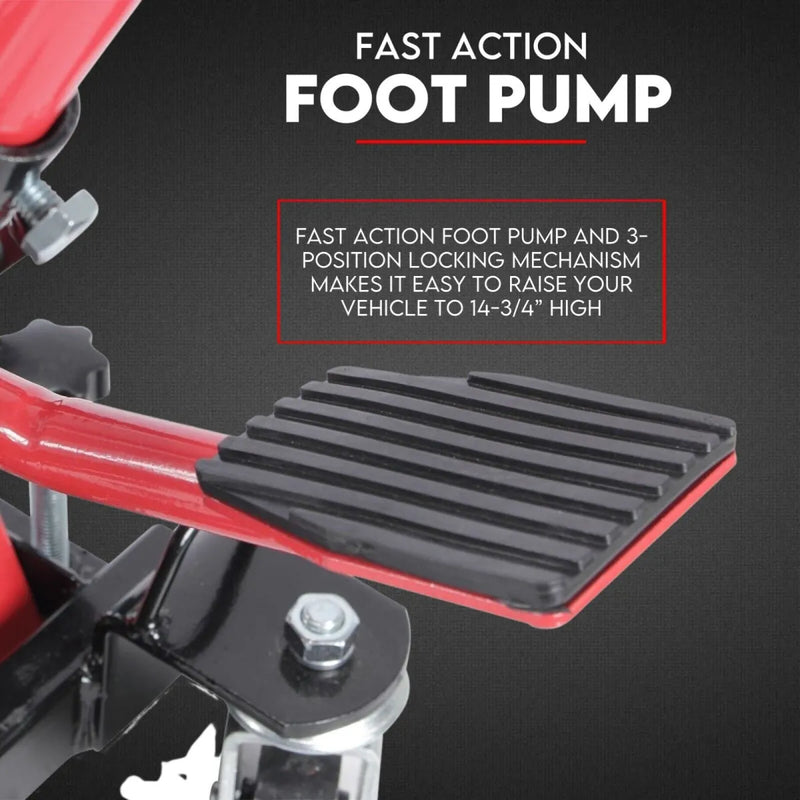 Fiernero Heavy Duty 680kg Motorcycle Lift and Stand | Super Low Profile