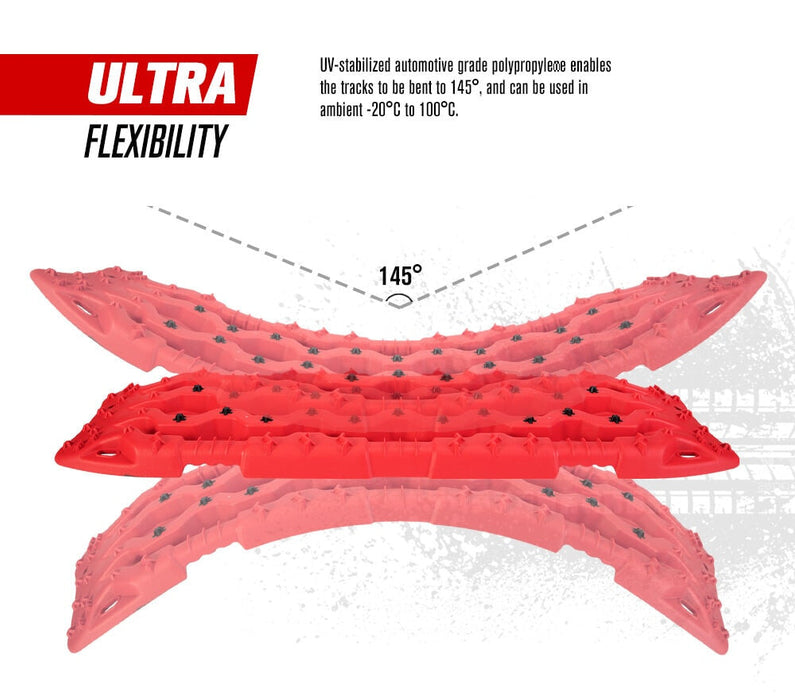 FieryRed 15T Recovery Boards | 1135mm | Red/Black - Recovery Tracks