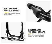 FieryRed 3 Bike Rack Foldable Bicycle Carrier for vehicle trunk or rear mounting