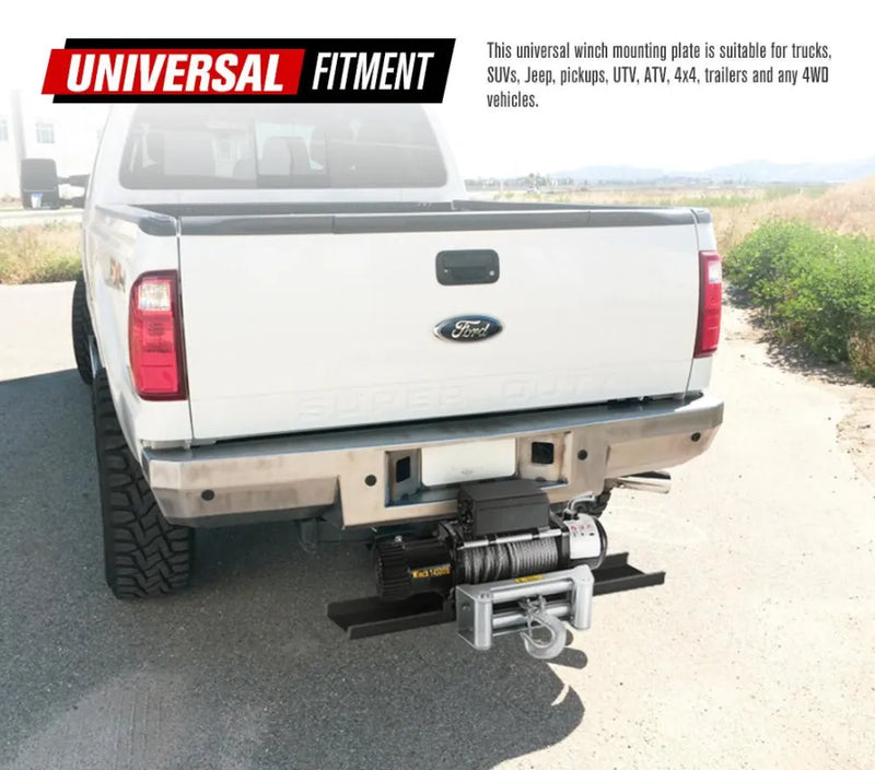 FieryRed Universal Steel Winch Cradle | 9000lbs - 14500lbs - Winch Accessories