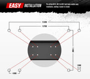 FieryRed Universal Steel Winch Cradle | 9000lbs - 14500lbs - Winch Accessories