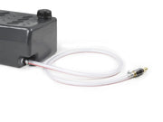 Black plastic footwell water tank with a white tube for Front Runner 40L Water Tank