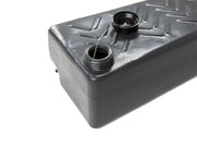 Gray plastic water tank with threaded openings, ideal for Front Runner 40L Footwell Water Tank