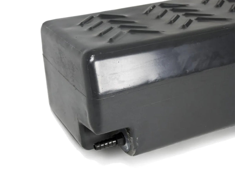 Rechargeable battery pack with ventilation slots and connector port for Front Runner 40L Footwell Water Tank