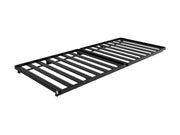 Metal bed frame with parallel slats as part of Front Runner Dodge Sprinter Van roof rack kit