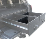 Front Runner drawer dividers in vehicle cargo sliding runner drawer unit