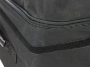 Close-up of black fabric Front Runner Foldable Roof Top Transit Bag with zipper for extra large pack storage
