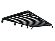 Black metal roof rack with parallel bars for Front Runner Ford E150/E250/E350 roof rack kit