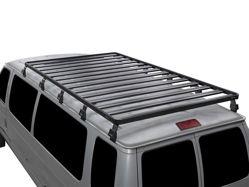 Roof rack mounted on a van or SUV for the Front Runner Ford E150 E250 E350 Slimline II roof rack kit