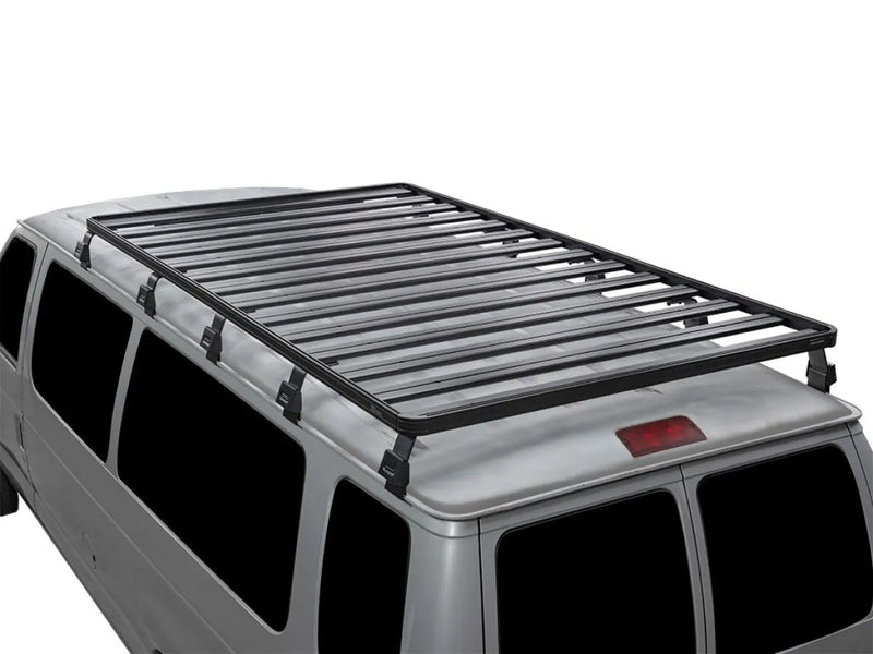 Roof rack mounted on a van or SUV for the Front Runner Ford E150 E250 E350 Slimline II roof rack kit