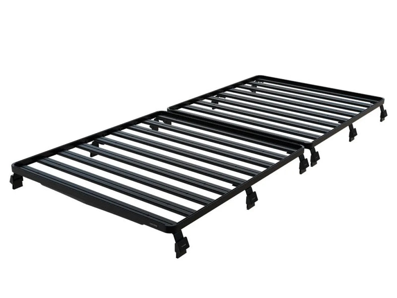 Metal bed frame with horizontal slats for Front Runner Ford E150 E250 E350 roof rack kit