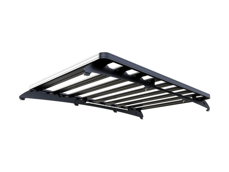 Black metal roof rack kit for Ford Everest Slimline II tray cargo carrier