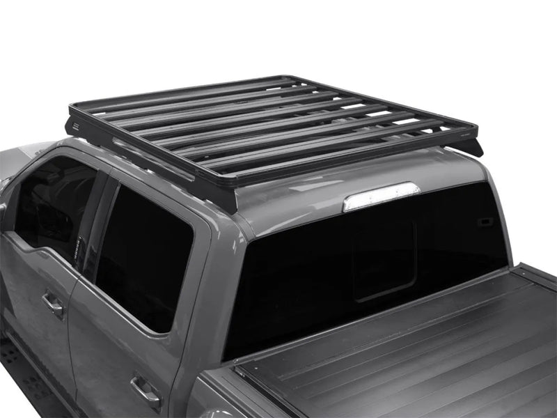 Front Runner Ford F150 Crew Cab Slimline II Roof Rack Kit with roof rack mounted on pickup truck cab