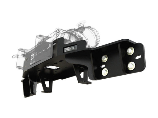 Carbon Offroad Ford Ranger PX PX2 Hidden Winch Cradle in Bumper Mount - Winch Accessories
