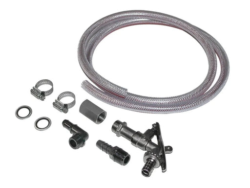 Flexible braided hose with plumbing fittings for Tap Extension Bracket and Extension Bracket