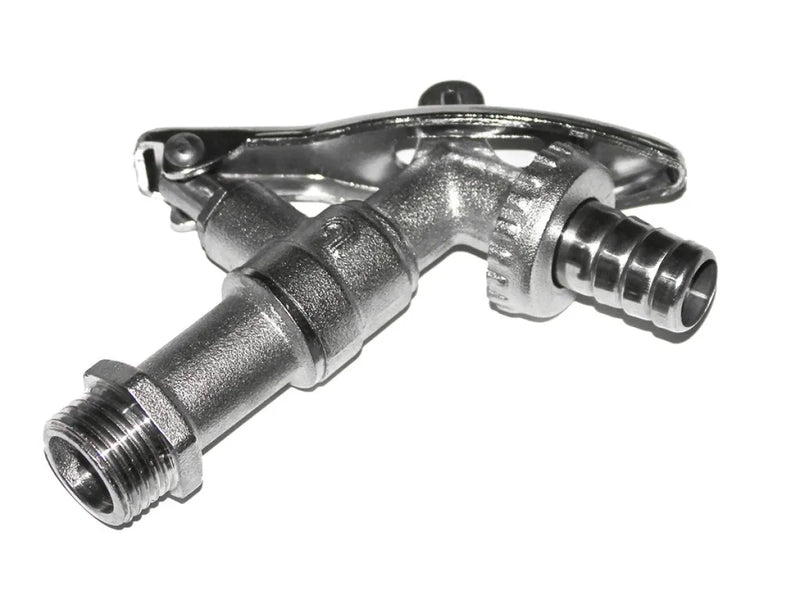 Metal faucet with multiple connection points and lever handle for Front Runner Tap Extension Bracket