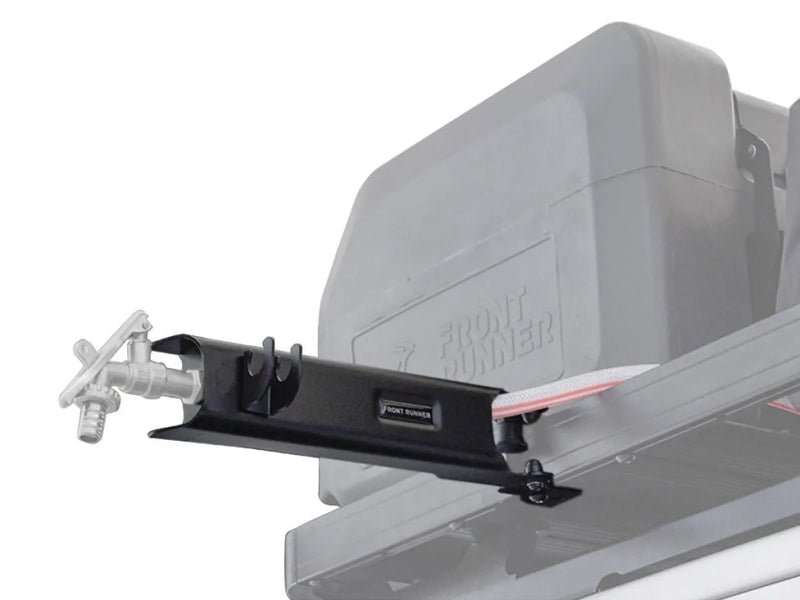 Trailer hitch attachment for a vehicle with Front Runner Tap Extension Bracket and extension bracket