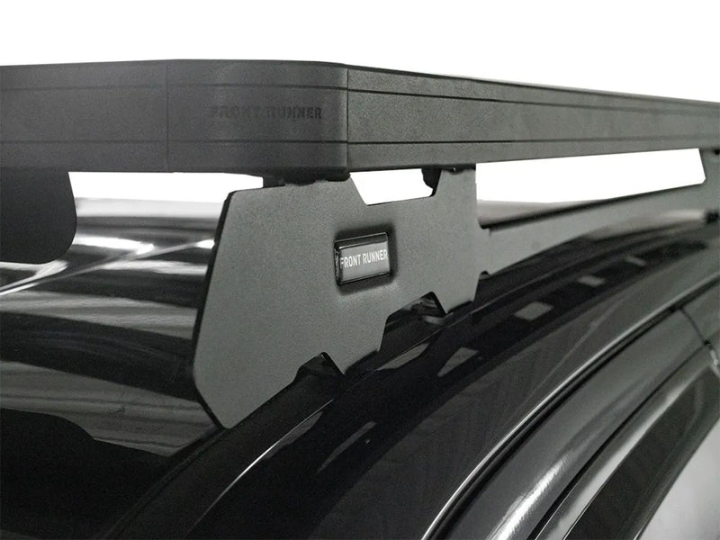 Roof rack mounted on vehicle showcasing Front Runner Slimline II Roof Rack Kit for Isuzu D-MAX
