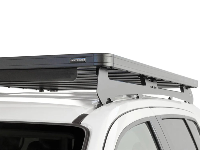 Roof rack mounted on a vehicle showcasing the Front Runner Isuzu MU-X Slimline II roof rack kit