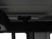 Overhead console in Jeep Wrangler with roof rack from Front Runner Jeep Wrangler JK 4 Door Extreme Roof Rack Kit