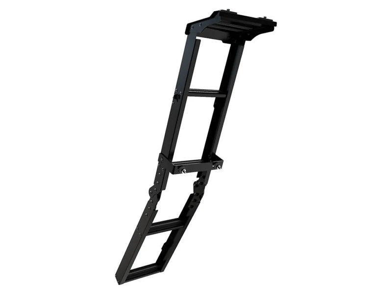 Folding black metal ladder for Land Rover Defender side mount, 2020-current