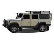 Land Rover Defender 110 off-road vehicle with Front Runner Slimline II roof rack kit