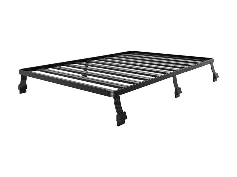 Metal bed frame with horizontal slats from Front Runner LR Defender 110 Slimline II roof rack kit
