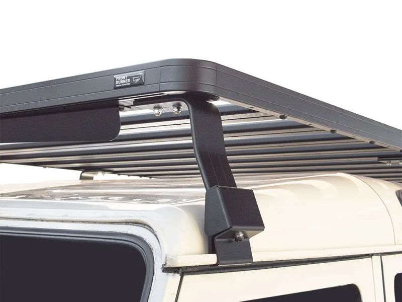 Roof rack kit mounted on top of a vehicle for versatile storage and transportation