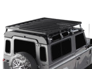 Roof rack kit installed on Land Rover Defender 90 for enhanced cargo capacity