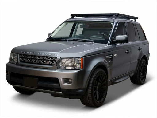 Gray Range Rover Sport SUV with black wheels and roof rack kit for L320 SLII