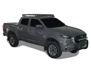 Gray pickup truck with Front Runner Mazda BT50 Slimline II roof rack kit and bull bar
