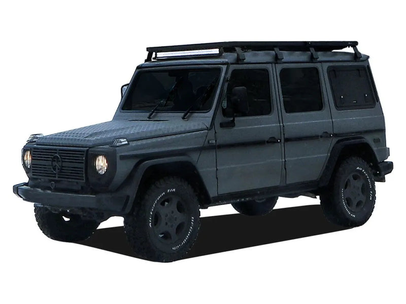 Rugged dark gray off-road SUV with Front Runner roof rack kit for Gelandewagen G Class