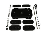Black mounting plates and hardware for Pro Water Tank universal side mount system