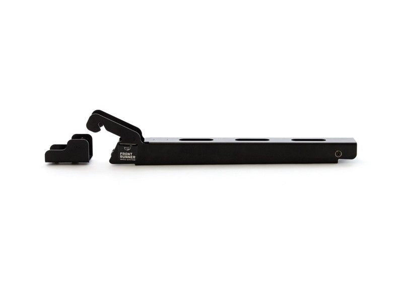 Black electronic device with curved attachment for Front Runner Rack Shower Arm Mount