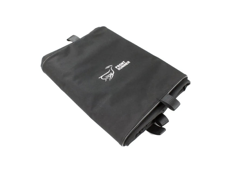 Black fabric storage bag with white logo for Front Runner Large Roof Transit Storage Bag