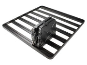 Roof rack with stainless steel single jerry can holder in black powder coated finish