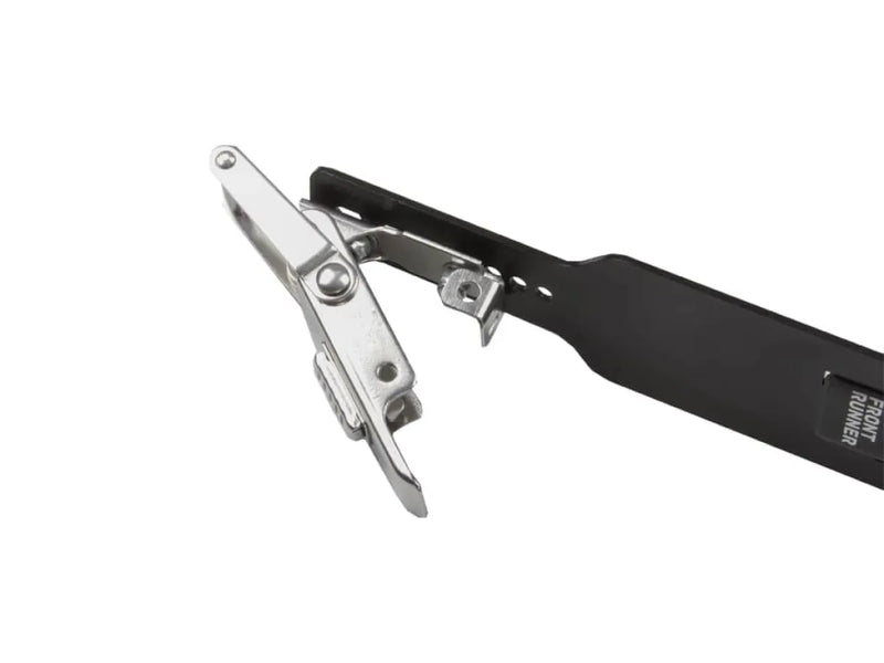 Can opener with metal lever; black plastic handle for Front Runner Single Jerry Can Holder