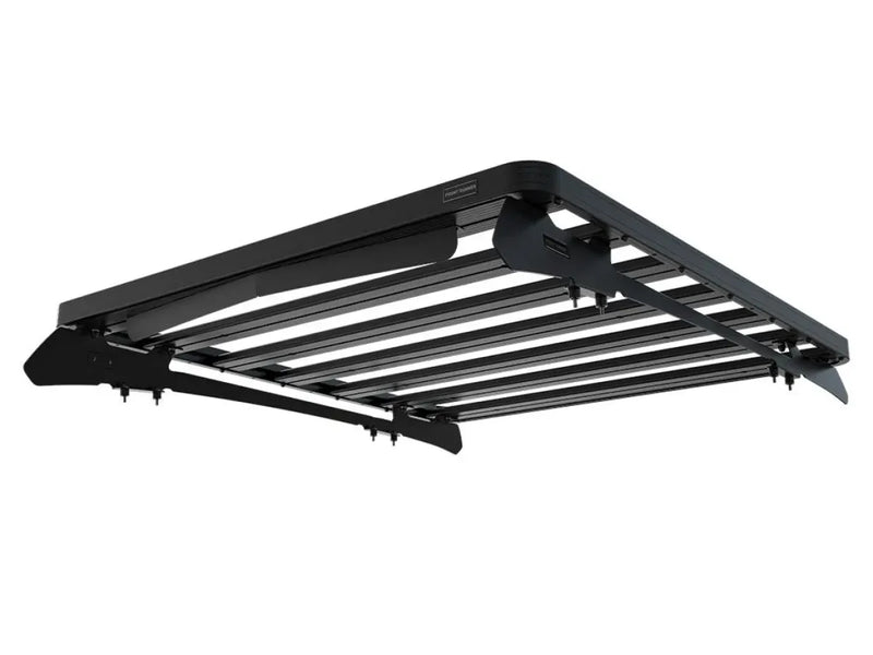 Front Runner Slimline II Roof Rack Kit for Nissan Navara D23 featuring a durable tray for cargo transportation