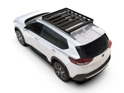 White SUV with roof rack kit viewed from above and behind for Nissan X-Trail/Rogue