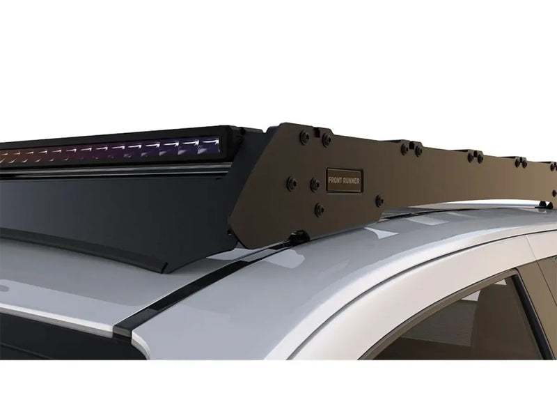 LED light bar mounted on Toyota Hilux slimsport roof rack for enhanced visibility